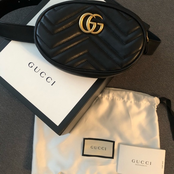 Gucci Bags | Authentic Gucci Marmont Belt Bag | Poshmark